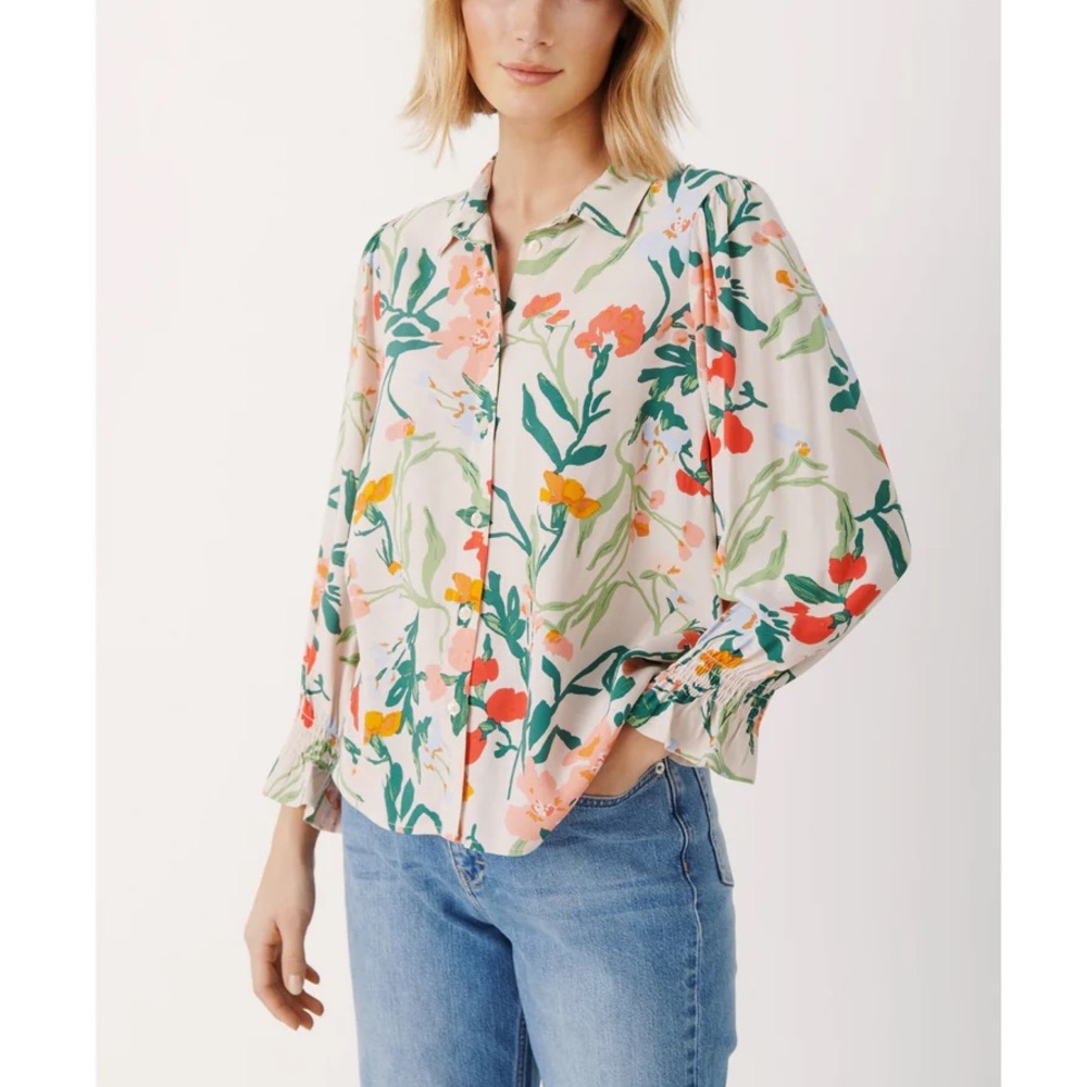 NWT Part Two Nevis Blooming Dahlia Blouse 42/XL